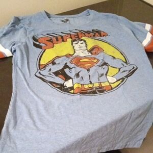 NWOT DC Comics Superman Logo Tee in Blue and Black